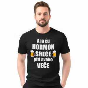 Hormon sreće − muška crna majica