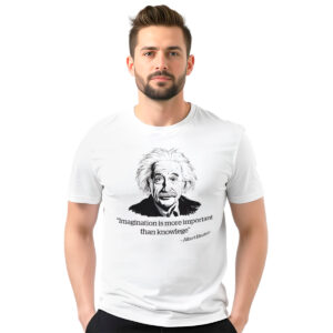 Albert Ajnštajn − muška bela majica