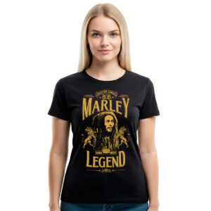 Bob Marley Legend − ženska crna majica