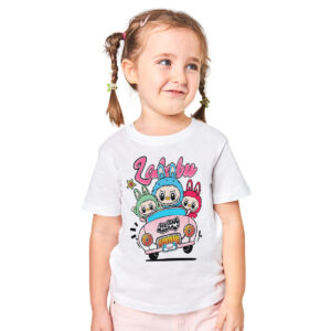 Labubu – dečija bela majica