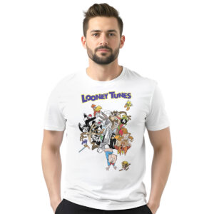 Looney Tunes družina - muška bela majica