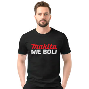 Makita me boli – muška crna majica