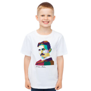 Nikola Tesla – dečija bela majica
