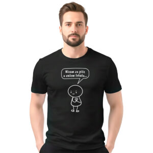Nisam za piće − muška crna majica