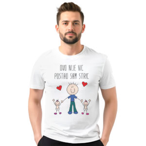 Postao sam stric – muška bela majica