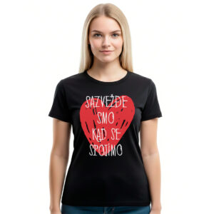 Sazvežđe smo − ženska crna majica
