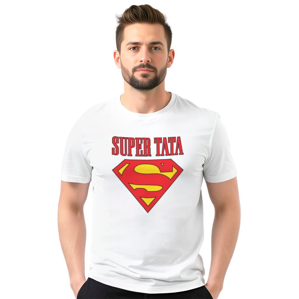 Super tata − muška bela majica