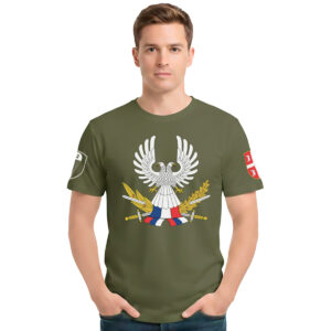 63. Padobranska brigada − muška maslinasto zelena majica