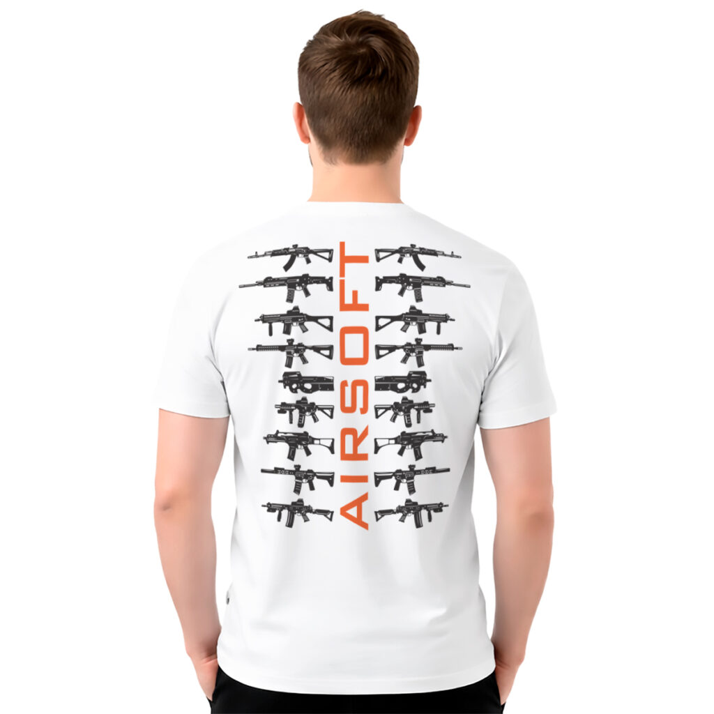 Airsoft replike − muška bela majica