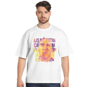 Ajs Nigrutin − muška oversize bela majica