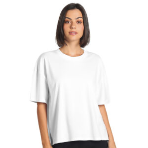 Ženska oversize bela majica bez štampe