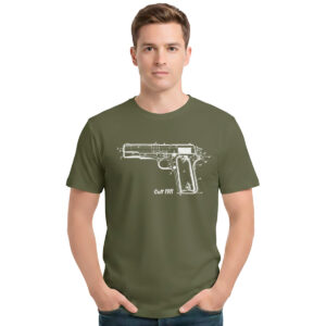 Colt 1911 − muška maslinasto zelena majica