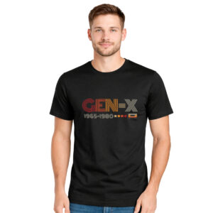 Gen-X – muška crna majica