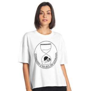 Godinama u najboljim godinama – ženska oversize bela majica