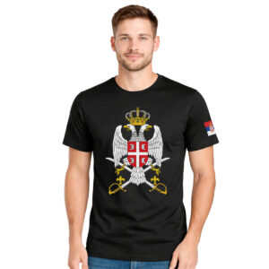 Grb Vojske Srbije − muška crna majica