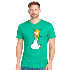 Homer hedge meme – muška smaragdno zelena majica