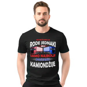 Kamiondžije − muška crna majica