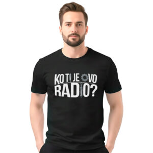 Ko ti je ovo radio? − muška crna majica