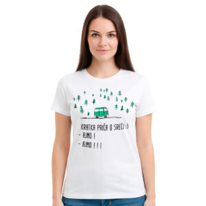 Kratka priča o sreći - ženska bela majica