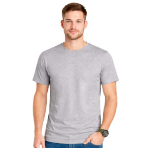 Muška melirano siva majica bez štampe