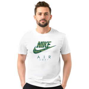 Nike Air soft (zeleni) − muška bela majica