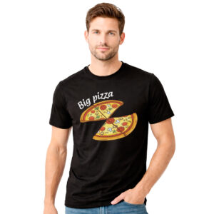 Pizza slice – muška crna majica