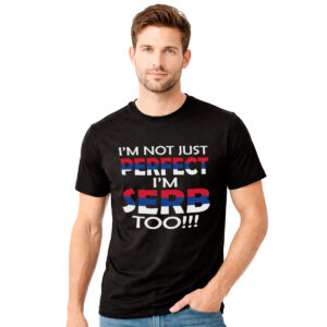 I’m not just perfect − muška crna majica