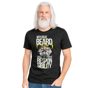 With great beard – muška crna majica
