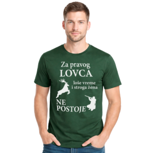 Za pravog lovca – muška tamno zelena majica