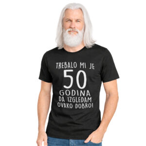 50 godina – muška crna majica