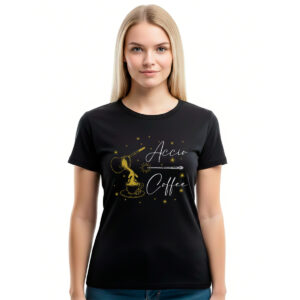 Accio Coffee – ženska crna majica