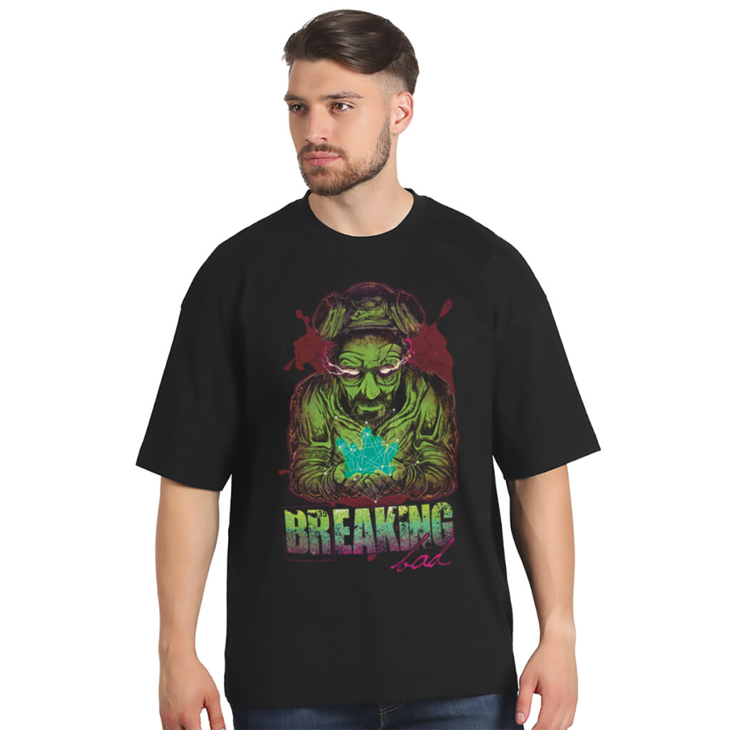 Breaking bad – muška oversize crna majica