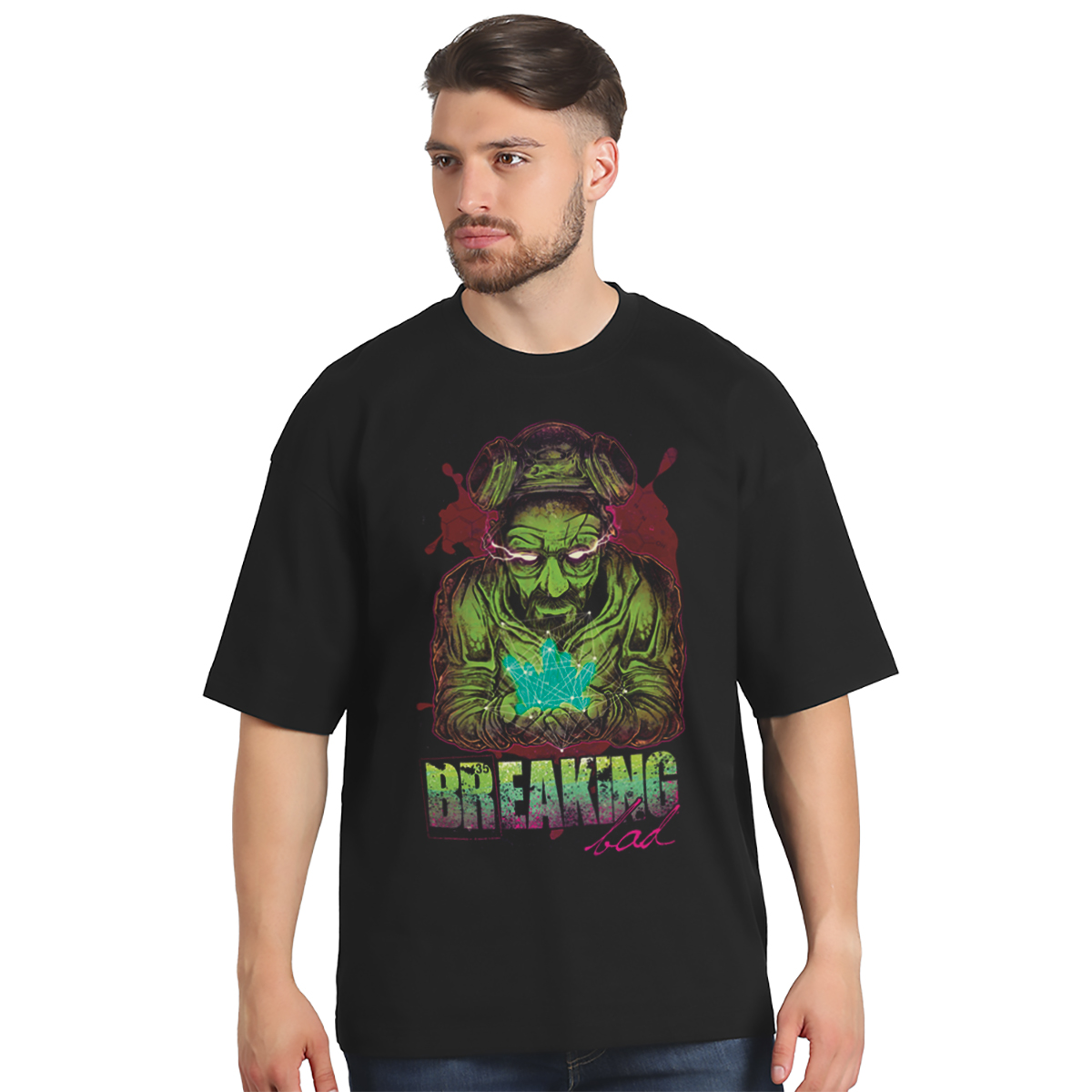 Breaking bad – muška oversize crna majica