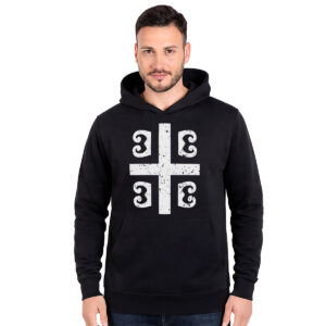 Četiri ocila − unisex crni duks