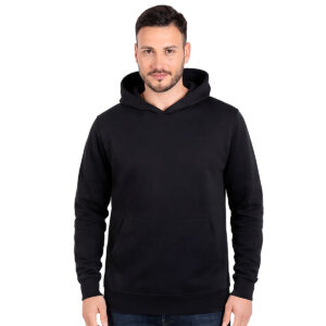 Unisex crni duks bez štampe