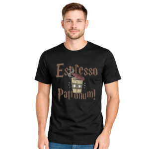 Espresso Patronum! – muška crna majica