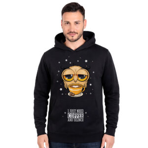 I just need coffee and silence – unisex crni duks