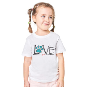 Love sa šapicom – dečija bela majica