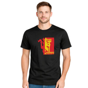 Manchester United − muška crna majica