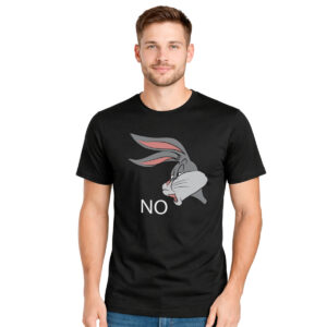 NO – muška crna majica