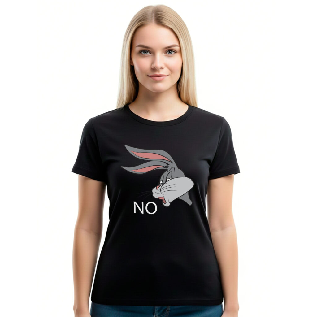 NO – ženska crna majica