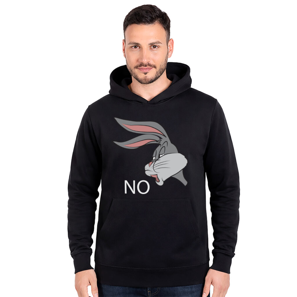 NO – unisex crni duks