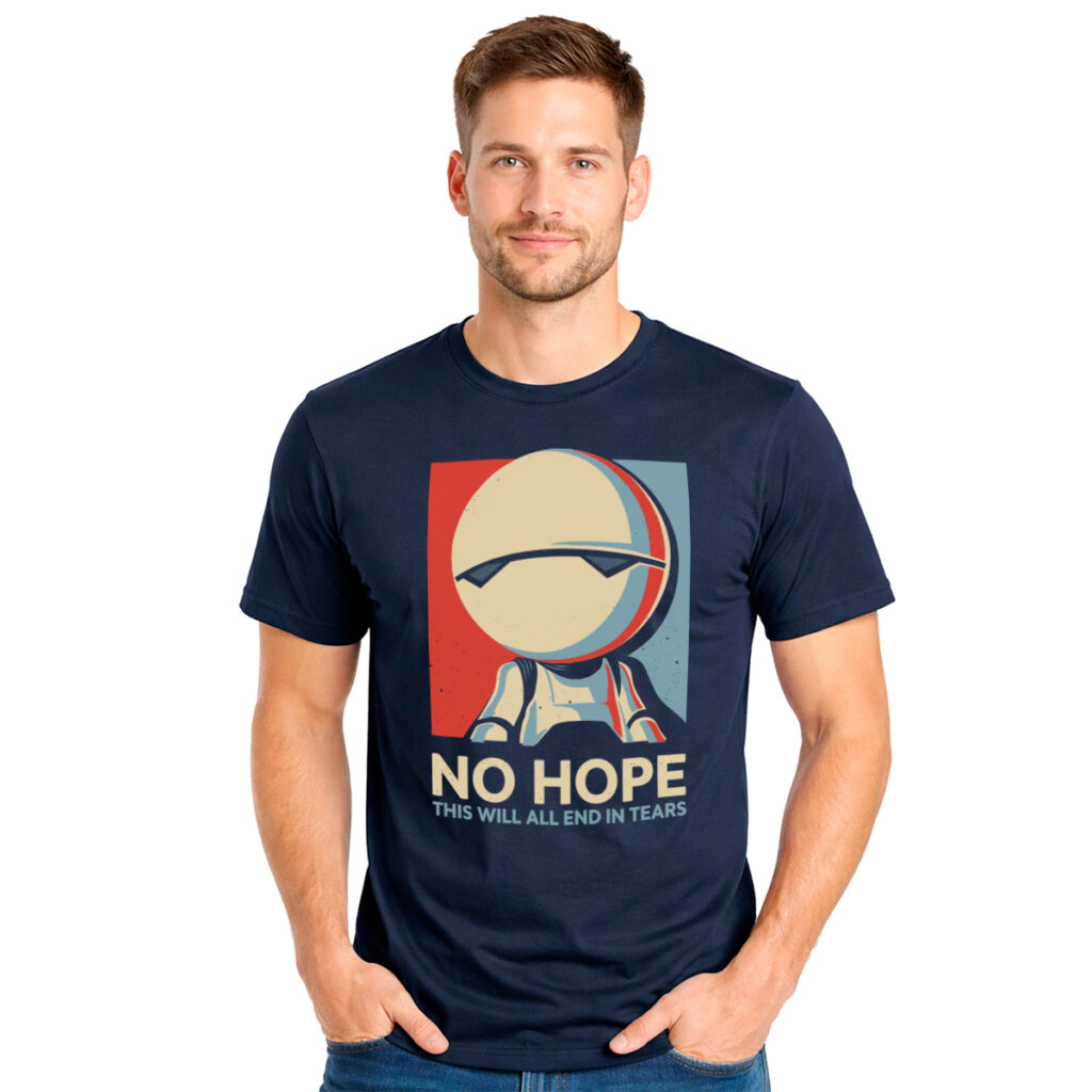 No hope − muška teget majica