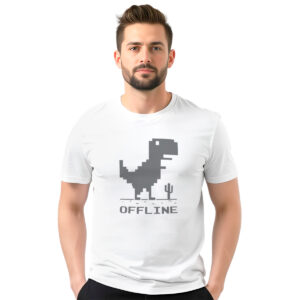 Offline – muška bela majica