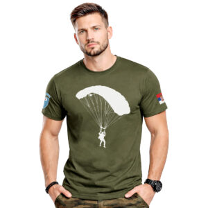 Padobranska brigada – muška maslinasto zelena majica