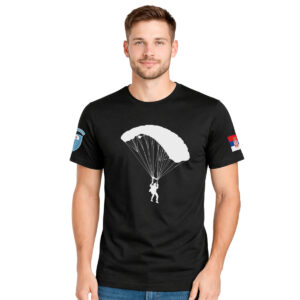Padobranska brigada – muška crna majica