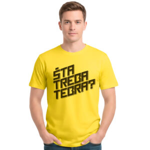 Šta treba tebra? – muška žuta majica