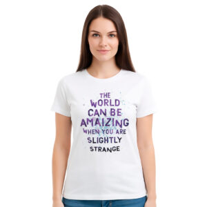 The world can be amaizing – ženska bela majica