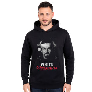 White Christmas – unisex crni duks