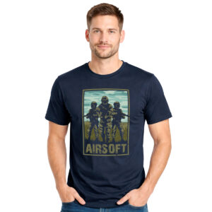 Airsoft soldiers − muška teget majica